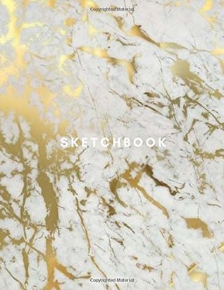 7adfa] !D.o.w.n.l.o.a.d% Sketchbook: 8.5 x 11 , Gold and White Marble, Large Sketchbook Journal White Unruled Drawing Paper, 100 Pages, Durable , For Artists and Students -  @ePub@