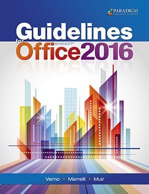 [061b1] #Download! Guidelines for Microsoft Office 2016: Workbook - Jan Marrelli (author), Anita Verno (author) Nancy Muir (author) ~P.D.F^