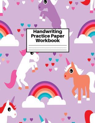 [d775b] %Full~ !Download@ Handwriting Practice Paper Workbook: Cute Unicorn Matte Cover Large 8.5 x 11 Blank Lined Sheets Journal Notebook for Writing Improvement Exercises - Perfect for Preschool, Kindergarten, Grade School Kids (1st, 2nd, 3rd and 4th) and Adults Design Code BW - Quinn Levy #P.D.F%