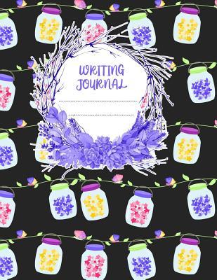 [622bc] !Read# Writing Journal: A 8.5x11 Inch Matte Softcover Paperback Notebook Journal With 120 Blank Lined Pages - Cursive Paper- Hearts, Hanging Jars, Butterflies -  %PDF#