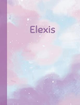 26667] @D.o.w.n.l.o.a.d@ Elexis: Personalized Composition Notebook - College Ruled (Lined) Exercise Book for School Notes, Assignments, Homework, Essay Writing. Pink Blue Purple Cover Art - Cloud Marble with Name -  #ePub!