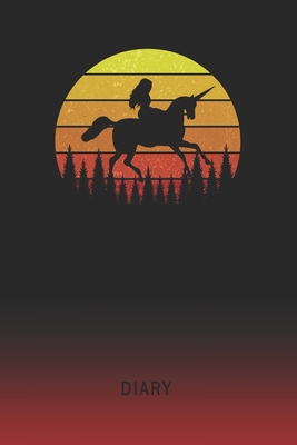 [d2981] %R.e.a.d^ *O.n.l.i.n.e% Diary: Blank Woman Riding Unicorn Personal Writing Memoir Old School Retro Vintage Sunset 80s Cover Daily Journaling for Writers & Journalists Productivity Note Taking Logbook Plan, Set Goals & Write about your Life & Interests - Oldskool Diaries %ePub!