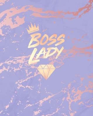 [afbec] !Download* Boss Lady: Inspirational Quote Notebook, Trendy Purple Marble and Rose Gold 7.5 x 9.25, 120 Wide Ruled Pages -  ~P.D.F@